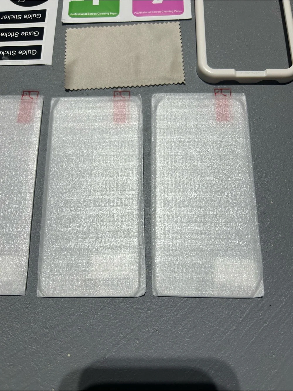 3 Pack - Glass Screen Protector for iPhone SE with Installation Kit